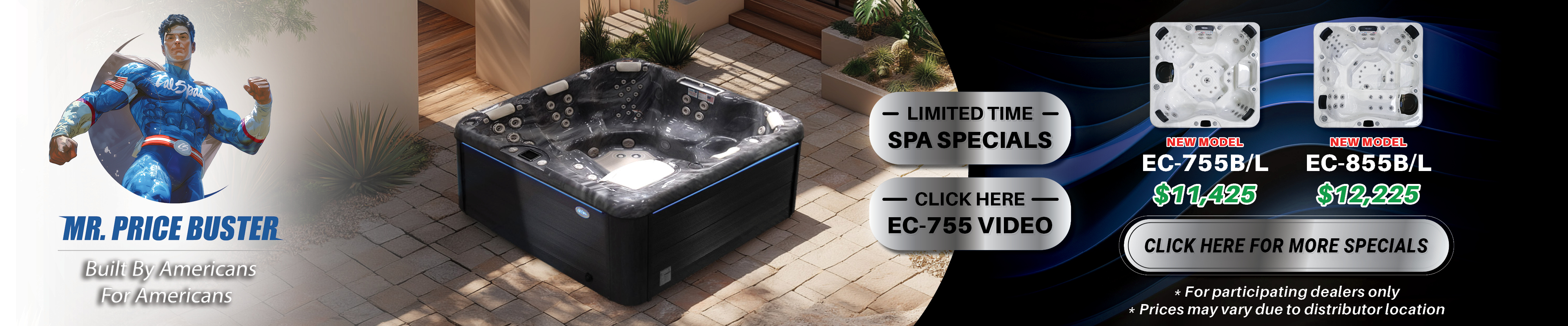 Calspas hot tub being used in a family setting - Alamogordo